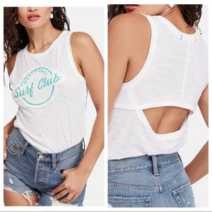 NWT Free People Martine “Surf Club”  Tank Top